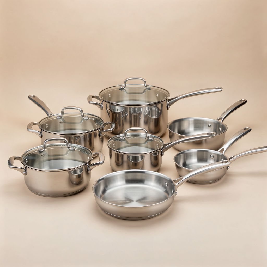 10-Piece Stainless Cookware Set