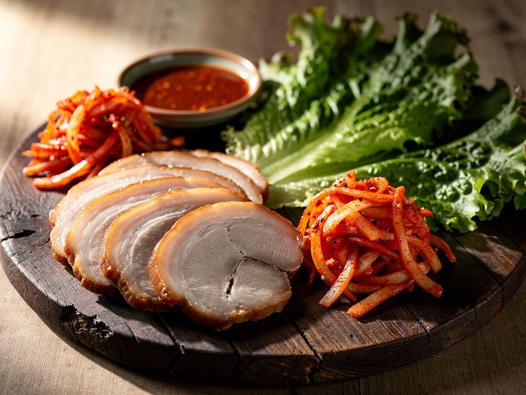 Bossam (Boiled Pork Wraps)