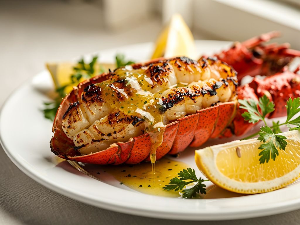 Broiled Lobster Tails with Garlic Butter