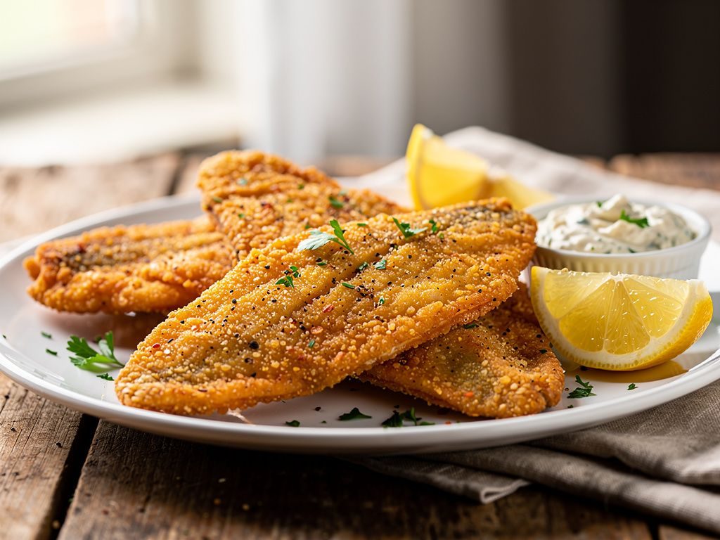 Cornmeal Crusted Fried Catfish
