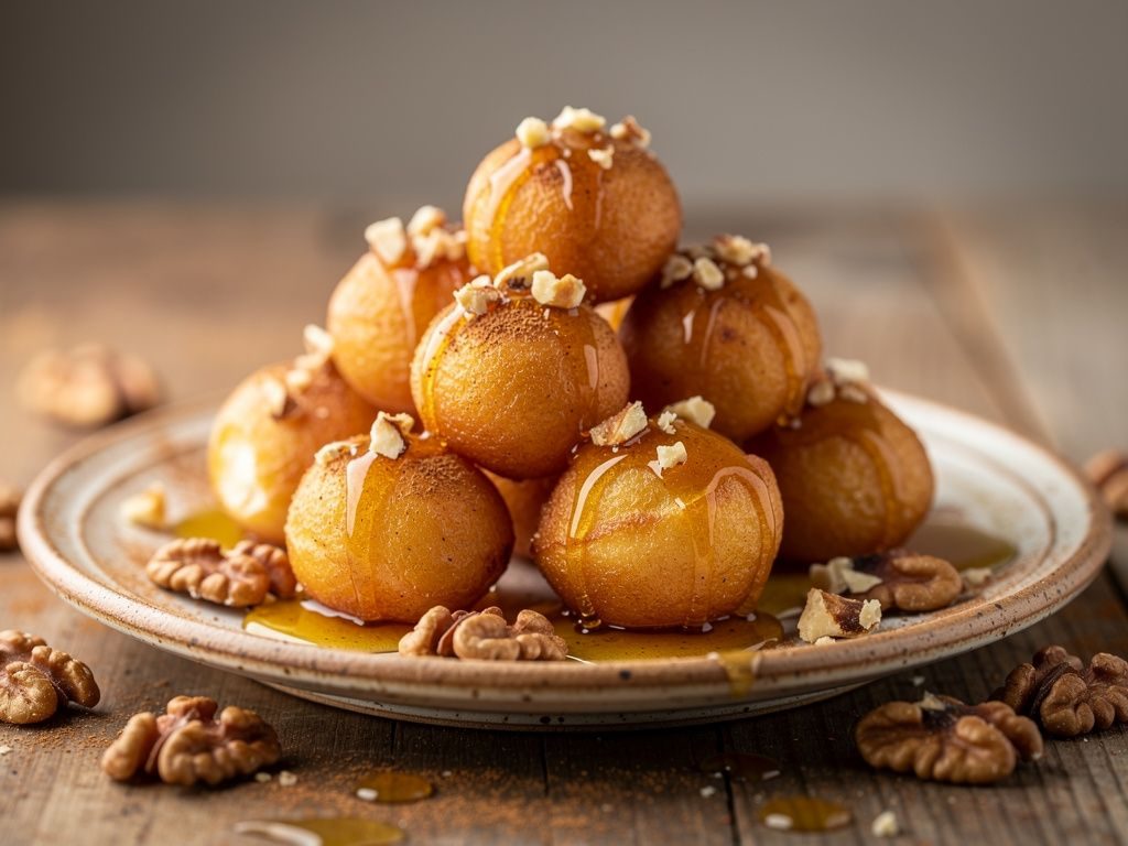 Loukoumades Greek Honey Doughnuts
