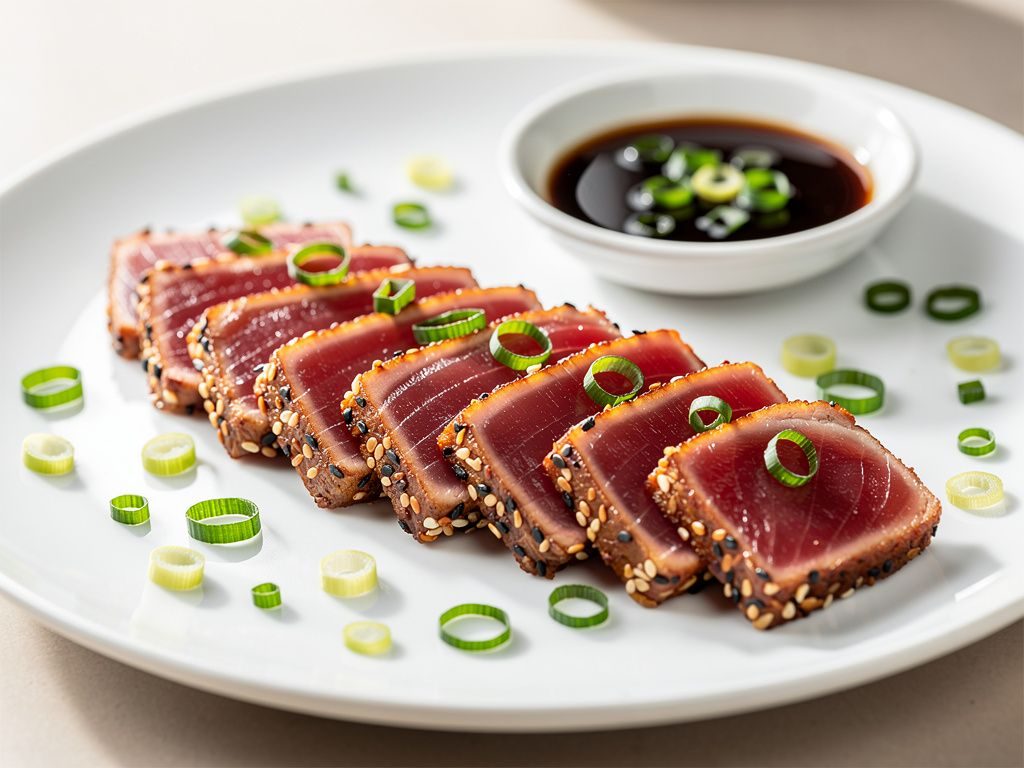 Sesame-Crusted Seared Ahi Tuna Steaks