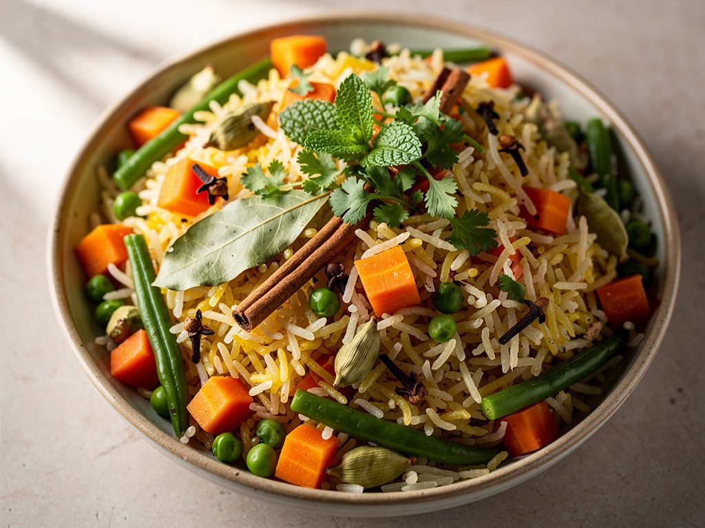Vegetable Pulao (Spiced Rice Pilaf)